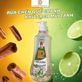 Rửa Chén Hữu Cơ DHMART 800ml - Quế/Chanh