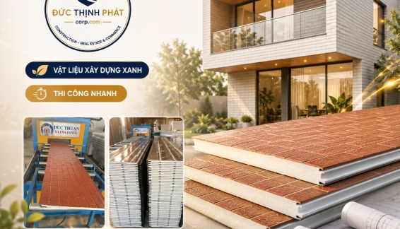 Panel PU/EPS Vân Gạch: Vật Liệu Xây Dựng Xanh 2026