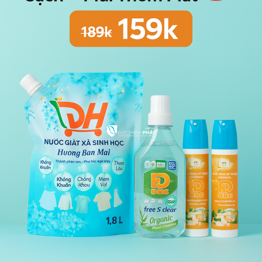 Combo Làm Mát Mùa Hè – Nhà Cửa Gọn Gàng, Thơm Mát Chỉ Từ 150K