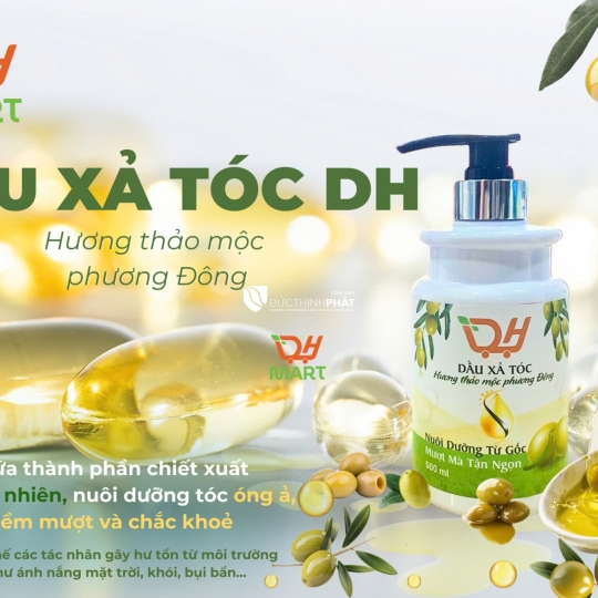 💚 DẦU XẢ TÓC DHMART 500ml – HƯƠNG THẢO MỘC PHƯƠNG ĐÔNG 💚