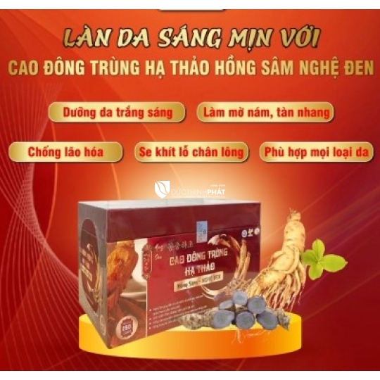 Cao Đông Trùng Hạ Thảo Hồng Sâm Nghệ Đen