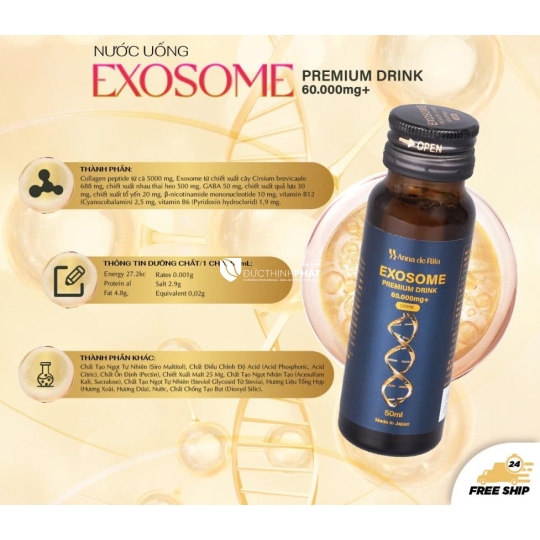 Nước uống Exosome Collagen Premium Drink 60.000MG+