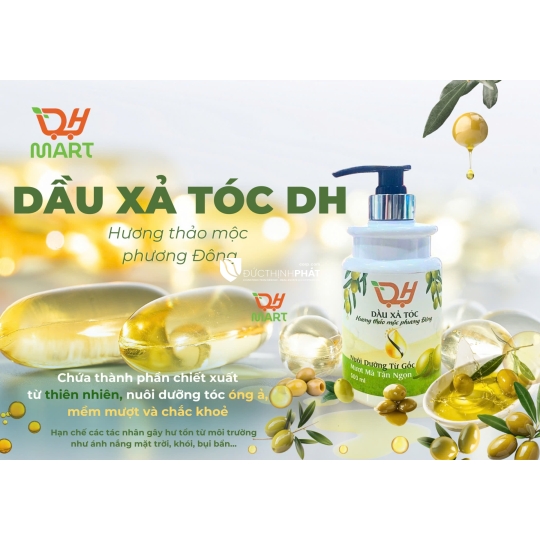 💚 DẦU XẢ TÓC DHMART 500ml – HƯƠNG THẢO MỘC PHƯƠNG ĐÔNG 💚