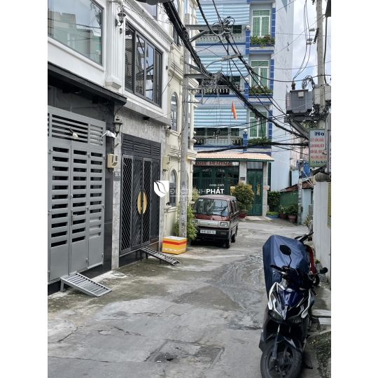 NHÀ HẺM Ô TÔ NƠ TRANG LONG – 5 TẦNG, 7 PHÒNG, NGANG 5.1M, KINH DOANH HIỆU SUẤT CAO