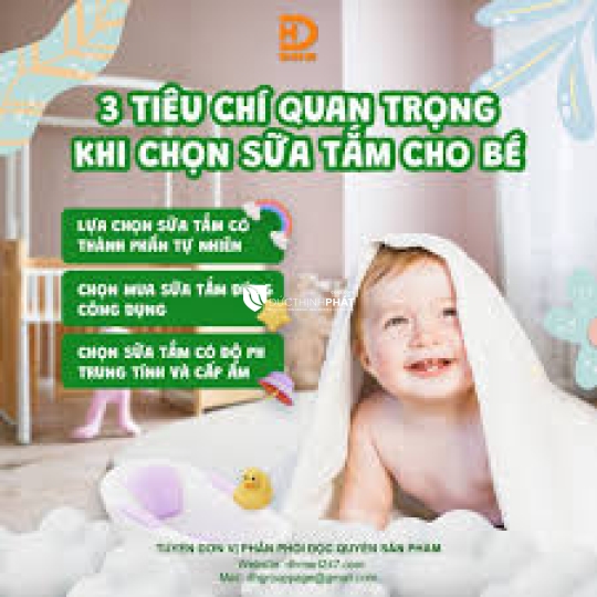 Sữa Tắm Em Bé 800ml DHMART