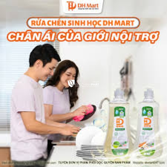 RỬA CHÉN SINH HỌC DHMART 800ML - HƯƠNG QUẾ/CHANH